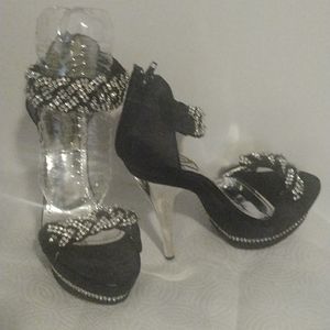 High heels with Bling